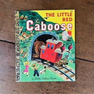 Vintage 1980s Little Golden Book The Little Red Caboose
